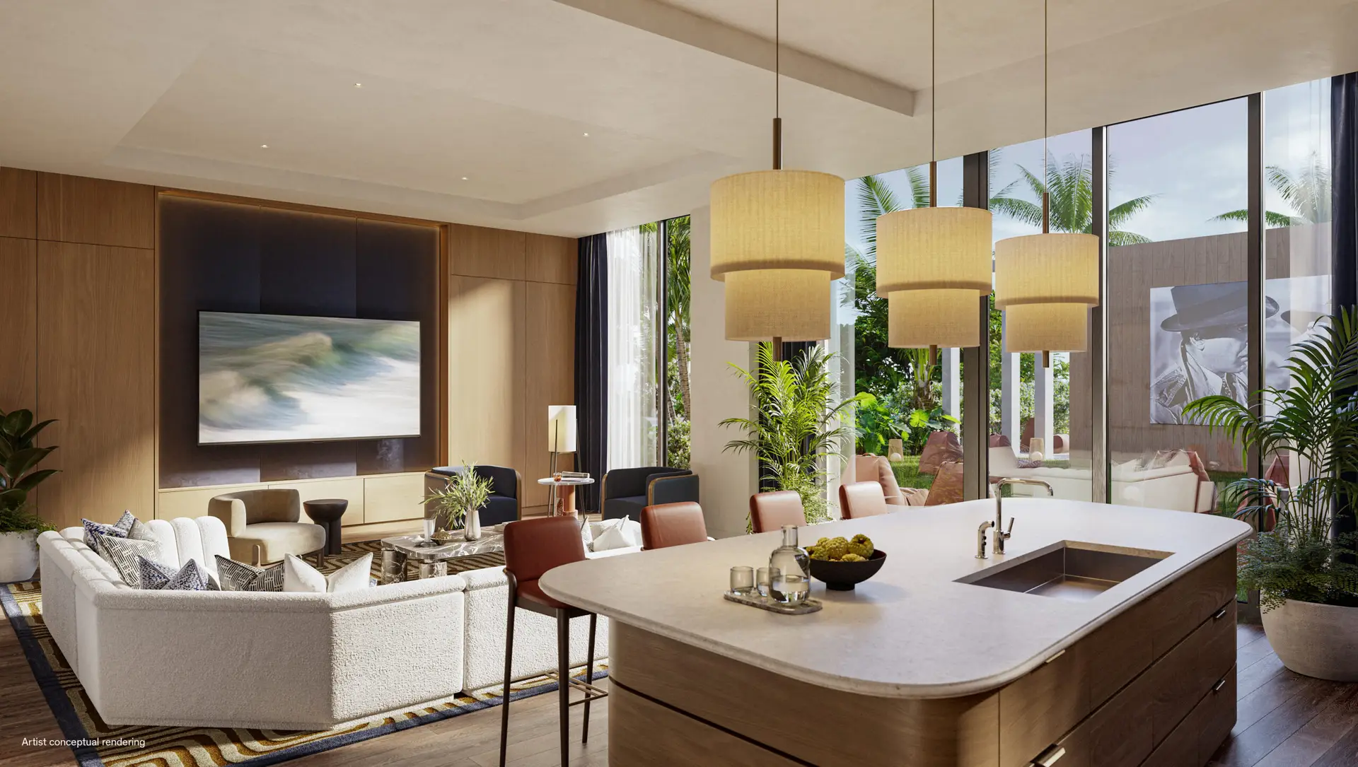 Icon Beach gallery residents club lounge