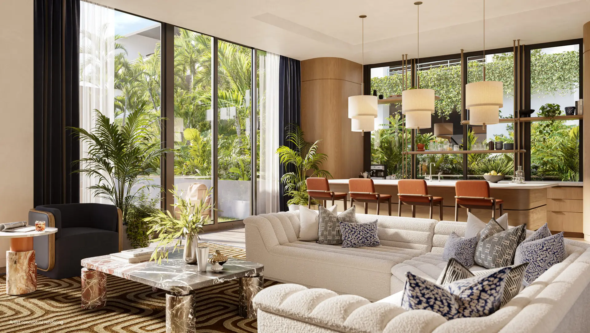 Icon Beach social club lounge amenity