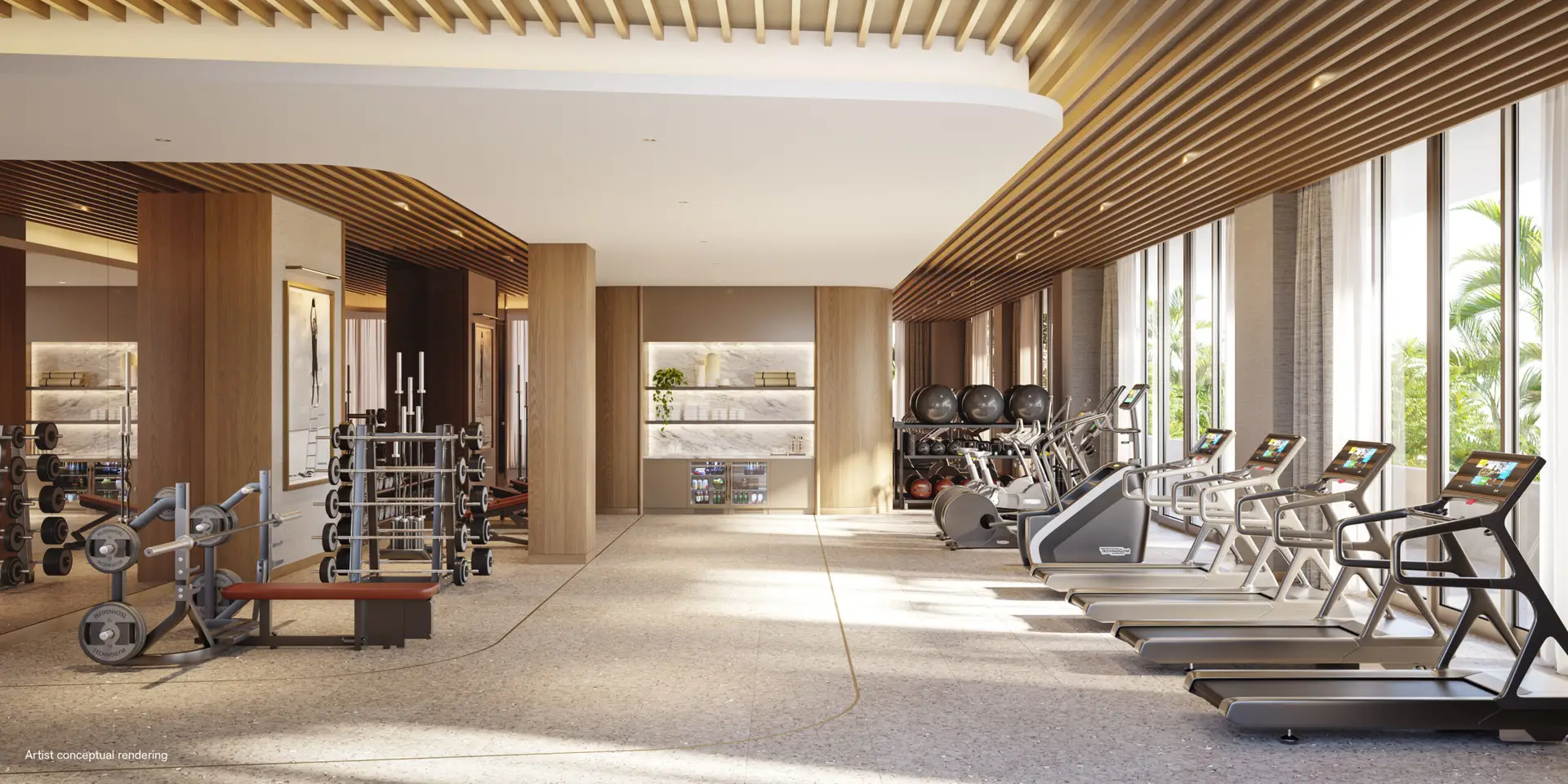 Icon Beach fitness center amenity