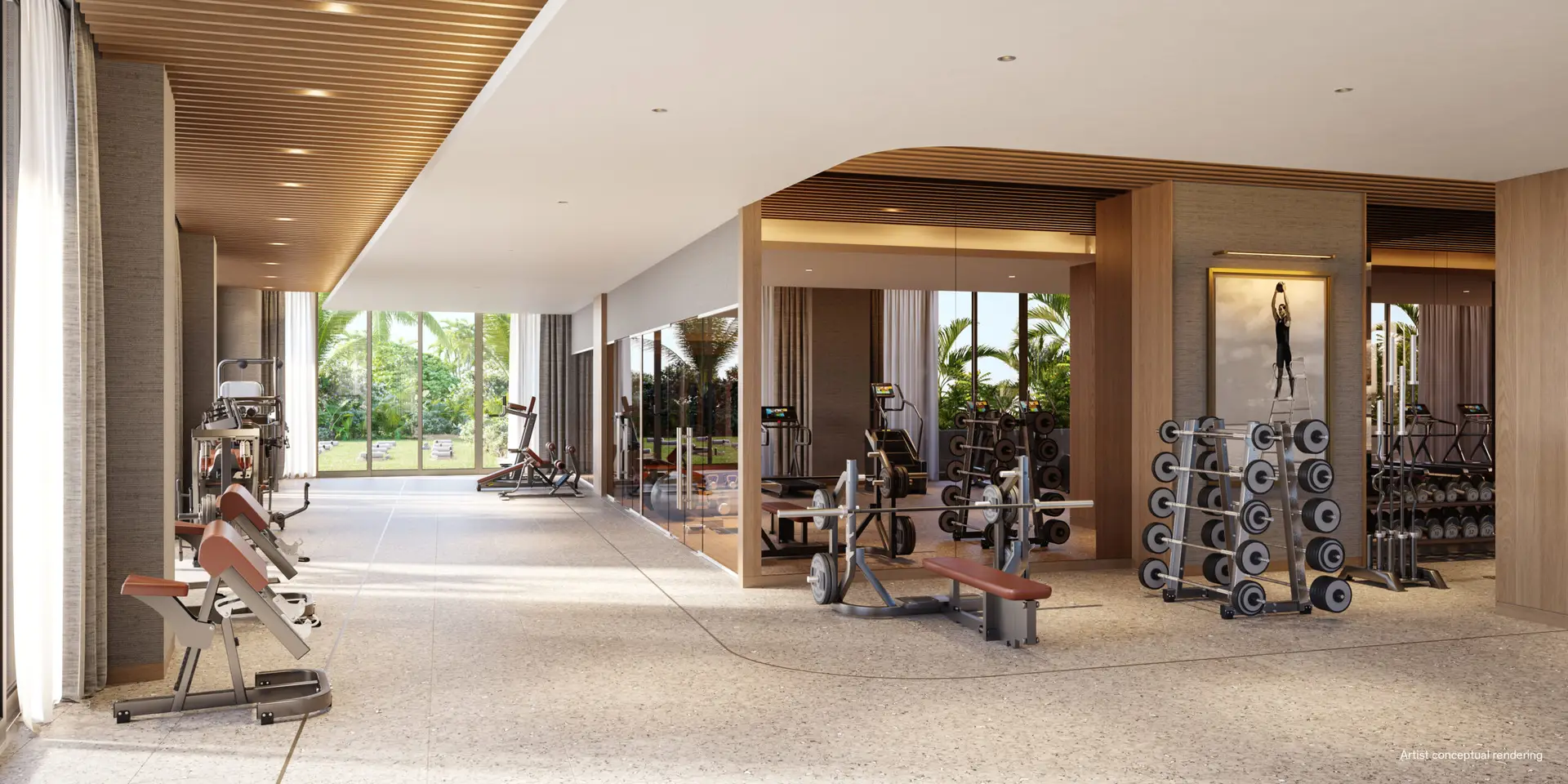 Icon Beach gallery fitness center equipment
